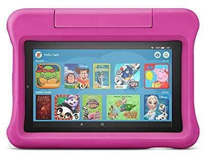 Fire 7 Kids Tablet | 7 Display, 16 GB, Pink Kid-Proof Case (2019 Release)