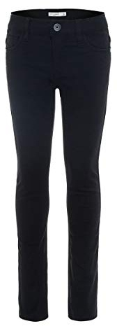 NAME IT Jungen NKMTHEO TWIADAM Pant NOOS Hose, Schwarz (Black), (Herstellergröße:110)