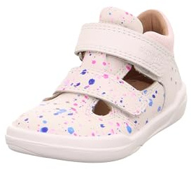 Superfit Mädchen Ankle Boots SUPERFREE, Kinder Sandalen, Weite: M IV, lose Einlage, uebergangsstiefel, flach, Stiefel, Bootee, WEIß/ROSA (010), 24 EU