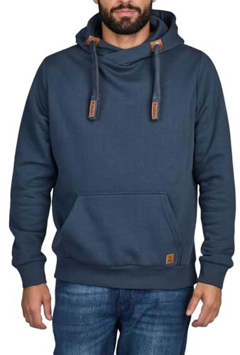 riverso Hoodie Herren Regular Fit RIVNiklas Kapuzenpullover Pullover | Cross-Over-Kragen Grau Braun Grün Rot Blau Schwarz Beige S M L XL XXL 3XL 4XL 5XL