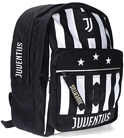 JUVE Juventus Zaino a Doppio Scomparto - Collezione Scuola 2021/2022-100% Originale - 100% Prodotto Ufficiale