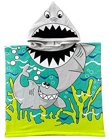 YunYoud Strand Poncho Badetuch Kinder Cartoon Katzen und Hunde Design Strandhandtuch Schwimmen Surfing Sport Handtuch Badehandtuch Baby Mädchen Ultraleicht Schnelltrocknend Mikrofaser Badeponcho
