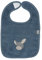 Sterntaler Baby Jungen Baby Lätzchen GOTS Emmi - Babylätzchen, Baby Erstausstattung, Sabberlätzchen mit Klettverschluss - Bio - graublau