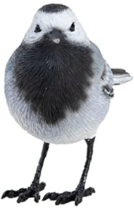 Rivanto® Vogelfigur Bachstelze, authentische Tierfigur aus Kunststoff, ca. 7,5 cm, Gartendekoration