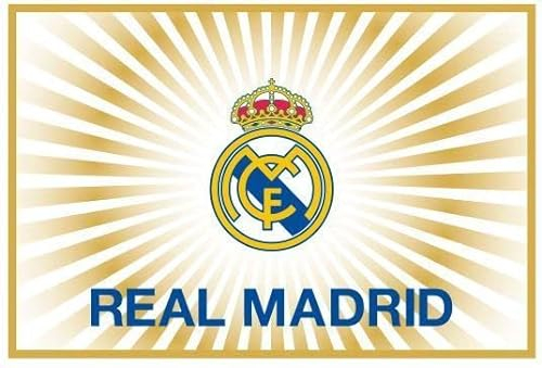 Real Madrid Flagge Fahne golden groß Real Madrid Flagge golden