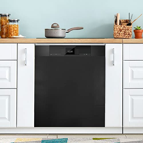 Black Dishwasher Magnet Cover Refrigerator Panel Decal Deco for Cabinet Kitchen Laundry Room Gift 23 x 26
