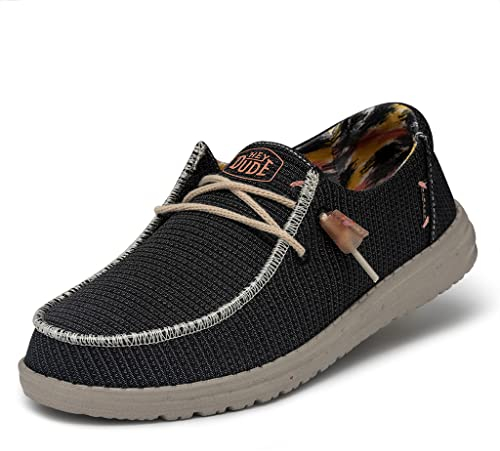 Hey Dude Damen Schnürschuhe Wendy Knit Black Gr. 37