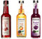 Fruchtwerker Set vinaigre et fruits I Différentes variétés I Fruité I Vinaigre de fruits I Set vinaigre I Pur végétal I Sucré I Dans des bouteilles en verre (cerise + orange + mûre)