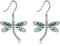YAFEINI Libelle Ohrringe Sterling Silber Abalone Muschel Libelle Baumeln Ohrringe Libelle Schmuck Geschenke für Frauen Mädchen