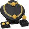 Indische Brautschmuck Sets 24 Karat Gold Farbe Halskette Armband Ohrring Ring Set Blume Afrikanischen Nigerianischen Schmuck Hochzeit