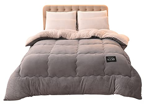 Ergocar Manta Reversible Sherpa, Suave y Esponjosa, Gruesa para Sofá, Cama, Viaje, Sala de Estar