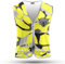 REEFLEXX Herren-Fahrradweste - Stylische Warnweste mit auffälligen Farben/Mustern und starken Reflektoren - Erhöhte Sichtbarkeit im Straßenverkehr. Yellow Camou Wolf, Größe S/M