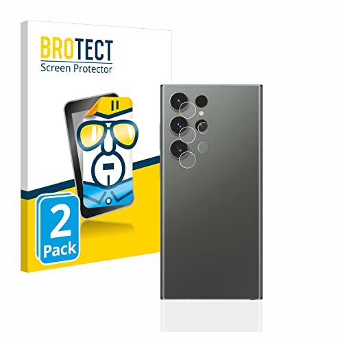 BROTECT Schutzfolie für Samsung Galaxy S23 Ultra | (NUR Kameraschutz) 2 Stück Transparenter Displayschutz Made in Germany Klare Displayschutz-Folie Clear Einfache Montage
