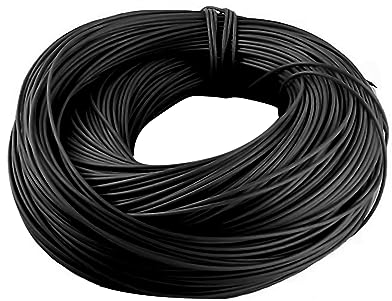 Peddigrohr Flechtmaterial, Ø 2.5mm Rund Kunststoff Rattan, Wasserdicht PE Rattan Geflecht, Rolle 500g Flechtmaterial für Stricken Handgemachtes Rattan Kunsthandwerk, Korbflechten (Ø 2.5mm, Schwarz)