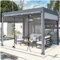 Außenbereich Vorhänge, Transparente Pavillons Planen Seitenwände, Durchsichtige Pvc Planenvorhänge Mit Reißverschluss, Pergola Carports Wasserdichte Planen Zelt Seitenwände,WxH-2.5x2m/8.2*6.6ft