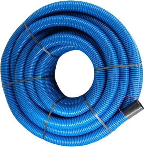Megaa store Unterirdisches Wellrohr M90 mm | Leerrohr Elektrorohr Erdwellrohr Blau | 5m 10m 15m (5 Meter)
