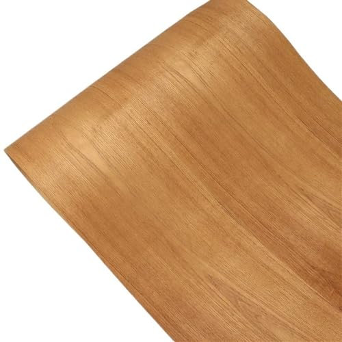 Placage à motif de teck naturel, 50cm de largeur, 1 pièce, décoration de la maison, rénovation, bricolage, travail du bois, réparation d'armoire, feuilles de placage, panneau fin