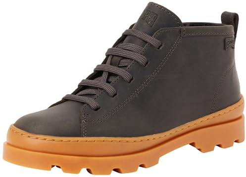 Camper Brutus K900370, Stivaletto allacciato Unisex - Bambini e ragazzi, Grigio scuro 001, 28 EU