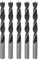 HARFINGTON 5pcs Brad Point Drill Bits 9.5mm(3/8) Dia Straight Round Shank Metric Brad Point Spiral Twist Drill Bits for Softwood Hardwood Plywood Plastic Rubber, Black