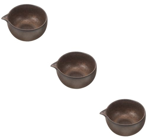MAGICLULU 3 Pz Ciotola per matcha in ceramica ciotole giapponesi per matcha tazza di matcha bicchieri porta frusta matcha ciotola di matcha tradizionale in ceramica zen tazza da tè decorare