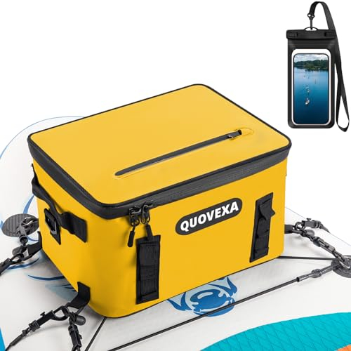 Sup Cooler, Paddle Board Kühltasche, Kajak-Kühler mit 4 Taschen, weiches Paddleboard-Zubehör, Paddelboard-Zubehör, passend für 30 Dosen, Kühler-Deck-Tasche mit Handy-Tasche