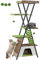 FourFurPets 184 cm Katzenbaum, moderner Katzenturm für drinnen, mehrstöckiges Katzenhaus mit Höhlen, hoher Katzenbaum mit Kratzbrett, hölzerner Katzenturm mit großer Plattform, Greige