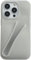 HABETI Lipgloss Handyhülle für iPhone 13 14 15 Pro Max mit Lippenbalsam, Lippenstift Clip, Liquid Silikon und Handy Lanyard Spacer in Grau
