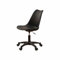 CVNIMV Moderner, höhenverstellbarer, schwarzer Bürostuhl aus PP mit Rollen – ergonomischer Drehstuhl aus Kunststoff für das Homeoffice, Wohnzimmer, Schlafzimmer, Esszimmer, Hotel, Kranken