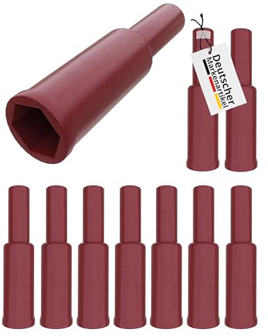 maxx.onLine 10 conectores F de goma y protección contra torceduras de cables, extra para conectores de compresión y conectores F de todo tipo, cable de satélite, cable coaxial, protección contra la