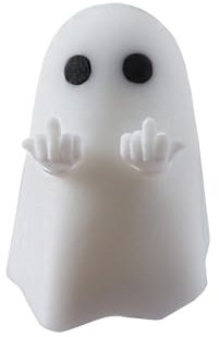 YMDK Despises Little Ghost Personality Keycaps Raises Middle Finger Cute Funny Creative Key Cap Homemade Resin Keycap for MX Mechanical Keyboard