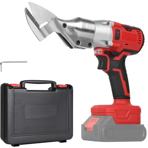 Akku Blechschere Kompatibel mit Makita 18-21V Akku, Elektrische Blechschere mit 360° drehbarem Kopf, Bürstenlose Elektro Metallschere,Max. 2mm Scherendicke für Bleche,Teppiche,Stoff, Leder(ohne Akku)