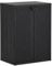 Xichuzi Gartenschrank, Geräteschuppen, Wetterfest, Outdoor Schrank, Gerätehaus, Gartenhausschränke, Terrassenschrank, Schwarz 65x45x88 cm PP Rattan
