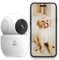 Wiby Wifi Innenkamera 1080P, WLAN-Kamera 2.4GHz /5GHz, 355°/80°, IR Nachtsicht und Bewegungserkennung, bidirektionales Audio, kompatibel mit Alexa/Google Home, 1 Stück