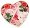 Baignier Savon Rose Fleur Florale parfumé Bouquet de pétales de Rose pour la Saint Valentin Rose, décoration intérieure