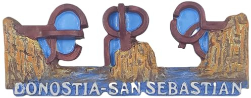 Donostia San Sebastian Spanien Touristen-Souvenir 3D-Kühlschrankmagnet Kühlschrankdekoration Magnet