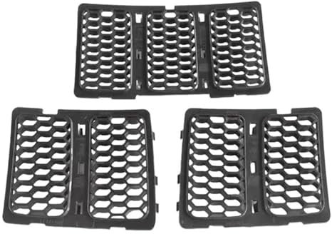 DZSQMLJG Griglia Anteriore Auto Medio Mesh Grille Griglia Anteriore Inserti Trim Mesh Kit per Jeep per Grand per Cherokee 2014 2015 2016 Nero Griglia radiatore