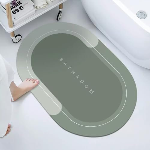 Beojonvy Tappeto Bagno Assorbenti, Tappetino Doccia Antiscivolo, Tappetino-Super-Assorbente, Tappetinos Assorbente Cucina per Lavanderie, Cucine, Scrivanie, Bagni 40x60cm