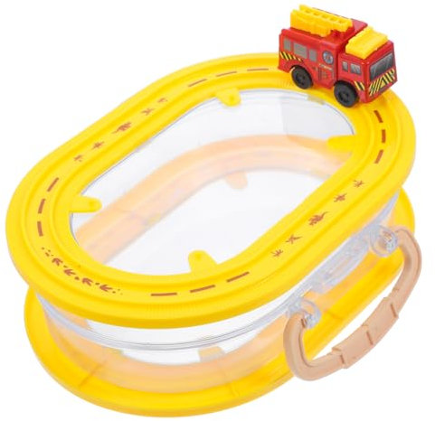 CHICAMPERA Schienenauto -aufbewahrungsboxmodell Spielzeugaufbewahrung Organizer Zur Aufbewahrung Von Reisespielzeug Spielzeugkiste Für Spielzeugauto Plastik