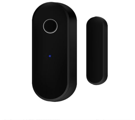 Qusedwey Sensor de Puerta Inteligente Tuya, Detector de Ventanas de Seguridad para el Hogar Inteligente, Interruptor de Sensor de Puerta, Manija, Alarma de Ventana, Sensor de Contacto