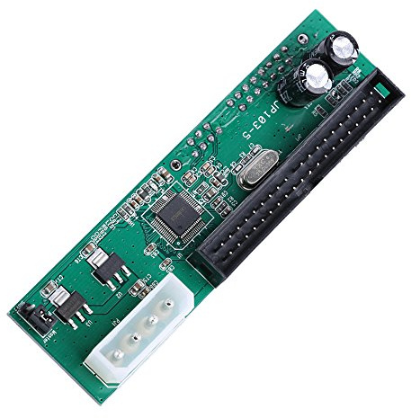 Tnfeeon Adaptateur de Disque Dur Parallèle ATA PATA IDE vers SATA Serial ATA, Convertisseur avec Port IDE 40 Broches et Connecteur d'alimentation 4 Broches pour PC