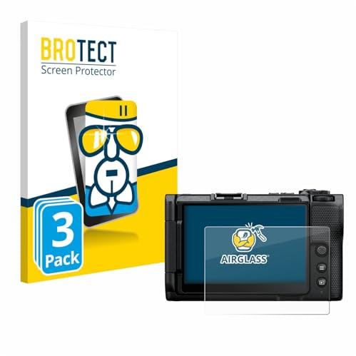 BROTECT Schutzglas für Nikon ZR | 3 Stück Transparenter Displayschutz Made in Germany Schutzfolie Panzer Folie Glas 9H Anti-Fingerprint Einfache Montage Clear