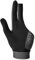 Handschuhe für Herren und Damen, elastisch, Lycra, 3 Finger, Show-Handschuhe für Billard-Shooter, Carom, Pool, Snooker, Queue, Sport, für die rechte oder linke Hand (links/Silikagel, Grau, M)