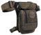 LEUCHTBOX Outdoor Hüfttasche Beintasche Gürteltasche Bauchtasche Reittasche Motorrad- und Fahrrad-Tasche Robust Leg Bag Tactical Military Look (Olivebraun)