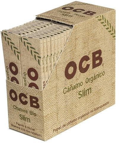 OCB Organic Hemp King Size Slim Rolling Papers Rollenpapiere Zigarettenpapiere Raucherpapiere Packung mit 50 Broschüren from Sudesh Enterprises