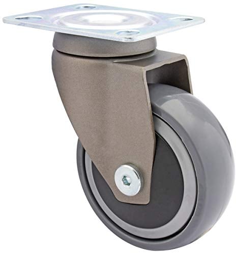 WAGNER design yourself Design - 3C - Lenkrolle/Apparaterolle/Transportrolle/Möbelrolle - grau, Softlauffläche, Durchmesser Ø 75 mm, Kugellager, Tragkraft 75 kg - 01227801, (Ø) 75 mm