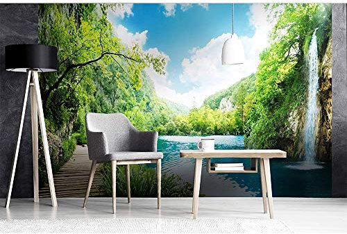 Vlies Fototapete ENTSPANNUNG IM WALD 375 x 250 cm | Vliestapete - Wandtapete inklusive Kleister | PREMIUM VLIES QUALITÄT