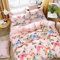 FANSU Set di Biancheria da Letto di Stile Elegante, 3 Pezzi in microfibra con Chiusura e Federa a Cerniera Set Copripiumino Matrimoniale per Coppia Adulti Doppia (220x240cm,Farfalla rosa)