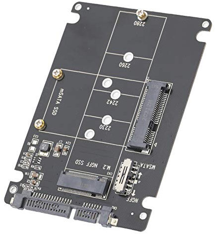 NGFF/MSATA SSD Adapter auf USB 3.0, M.2 SSD auf SATA Konverter Reader, 6 Gbit/s SATA Interface Konverter für Windows 98 / se/me / 2000 / xp / win7