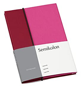 Semikolon 364856 Leporello Cutting Edge 12,2x17,7 cm - 13 Fotos 10 x 15 cm - Ziehharmonika-Fotobuch - raspberry fuchsia