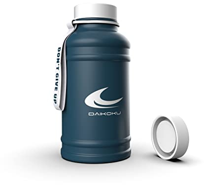 Daikoku - Botella de Agua de Acero Inoxidable 1.3L | A Prueba de Fugas | Aislamiento Térmico de Doble Pared | Perfecta para Gimnasio, Senderismo y Viajes | Azul